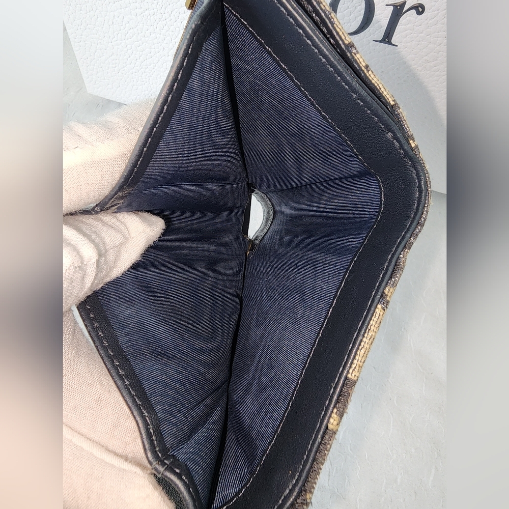 Auth Dior Oblique Trotter Saddle Lotus Wallet - Picture 8 of 14